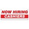 Signmission Now Hiring Cashiers Banner Apply Inside Accepting Application Single Sided B-30214 - alternate 1